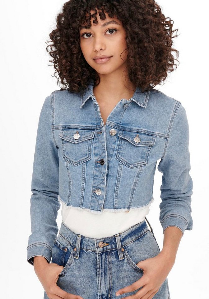 ONLY Jeansjacke ONLWONDER LS CROPPED DNM JACKET GUA NOOS von ONLY