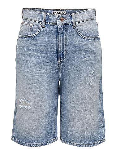 ONLY Jeansshorts ONLHOPE EX HW Wide Shorts DNM AZG058 (as3, Alpha, l, Regular, Regular, Light Blue Denim) von ONLY