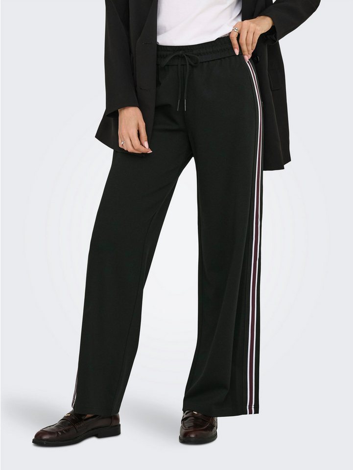 ONLY Jogger Pants ONLPOPTRASH-TADIA MW X-WIDE TAPE PNT mit seitlichem Farbeinsatz von ONLY