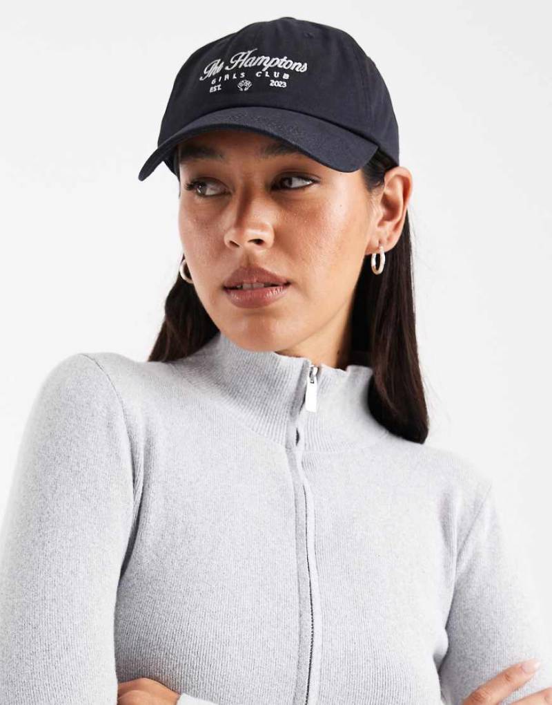 ONLY - Kappe in Marineblau mit „The Hamptons"-Slogan von ONLY