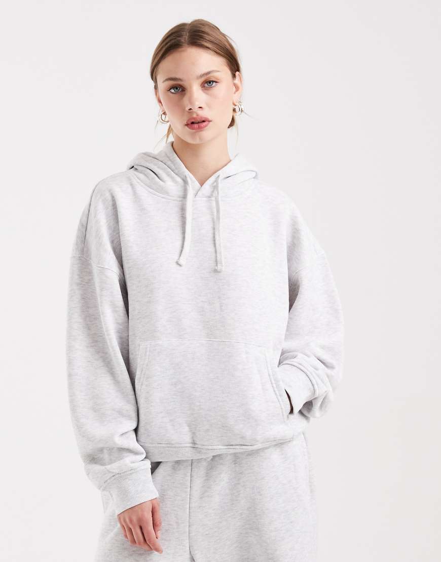 ONLY - Kapuzenpullover in Hellgrau, Kombiteil von ONLY