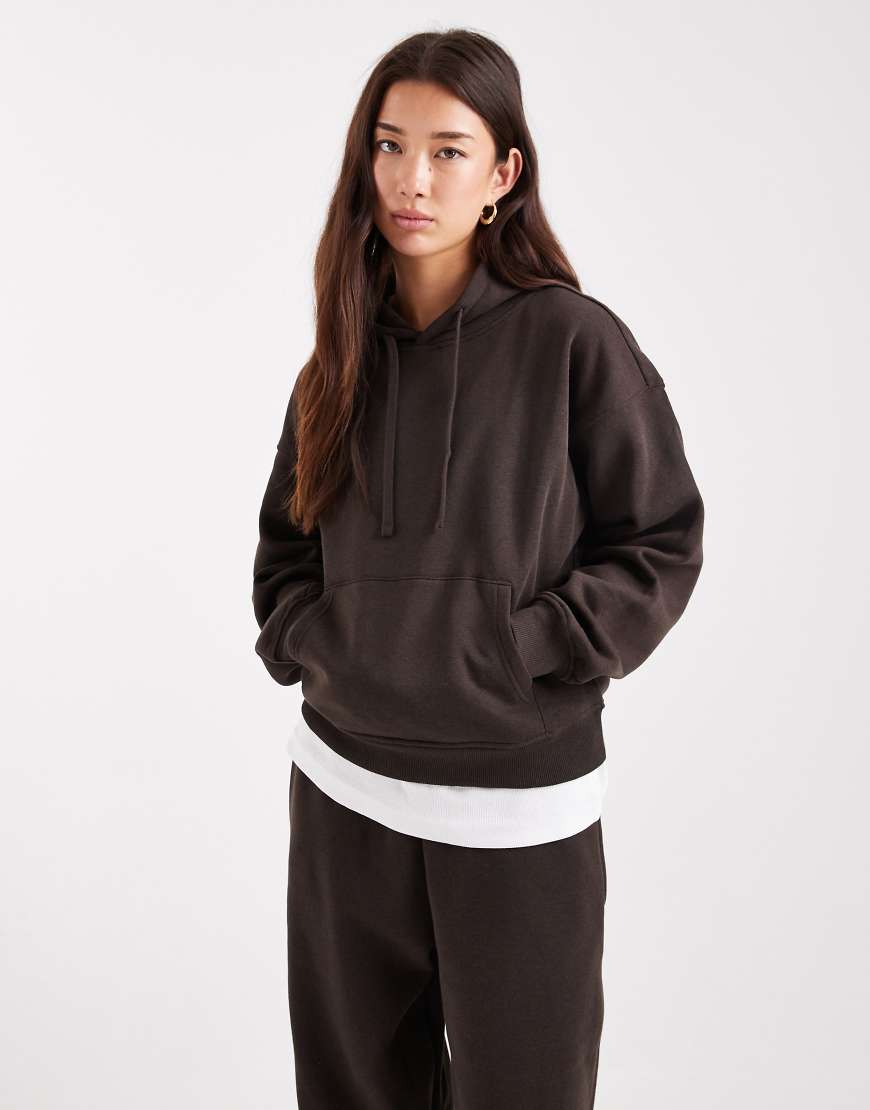 ONLY - Kapuzenpullover in Schokobraun, Kombiteil-Brown von ONLY