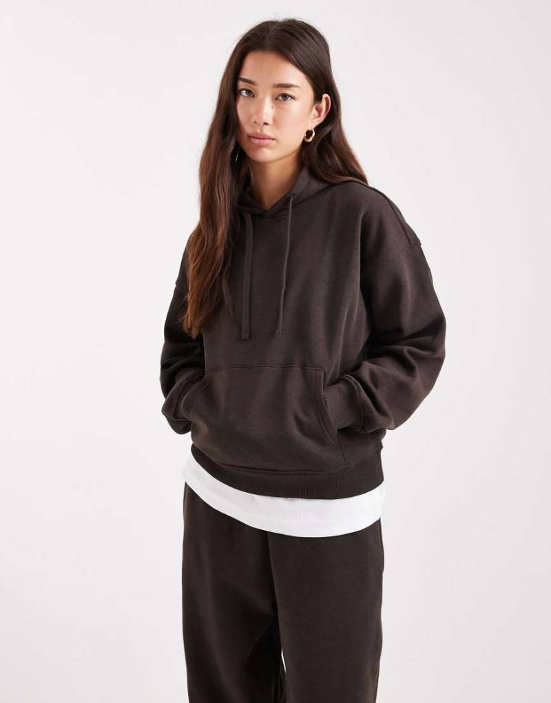 ONLY - Kapuzenpullover in Schokobraun, Kombiteil-Brown von ONLY