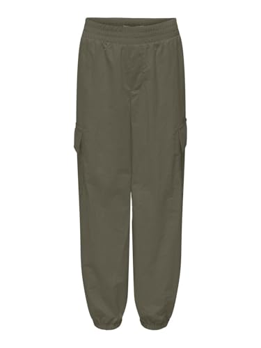 ONLY Kids Kogecho Cargo Parachute Pant PNT Noos (DE/NL/SE/PL, Numerisch, 140, Regular, Kalamata) von ONLY