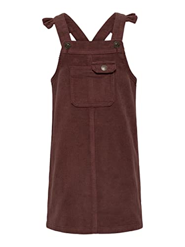 ONLY Kids Mädchen Kleid KOGLIANNA GLOBAL Spencer Frill Dress PNT (as3, Numeric, Numeric_152, Regular, Cherry Mahogany, 152) von ONLY