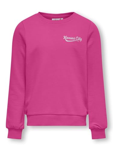 ONLY Kids Sweatshirt KOGSOPHIE L/S O-Neck UB SWT (DE/NL/SE/PL, Numerisch, 164, Regular, dunkelrosa) von ONLY