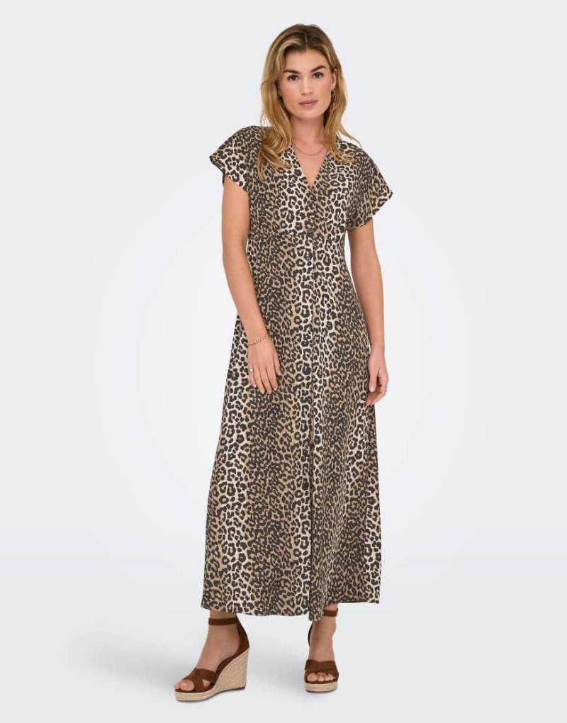 ONLY - Kleid in der Farbe Timber Wolf-Brown ONLY - Kleid in der Farbe Timber Wolf-Brown von ONLY