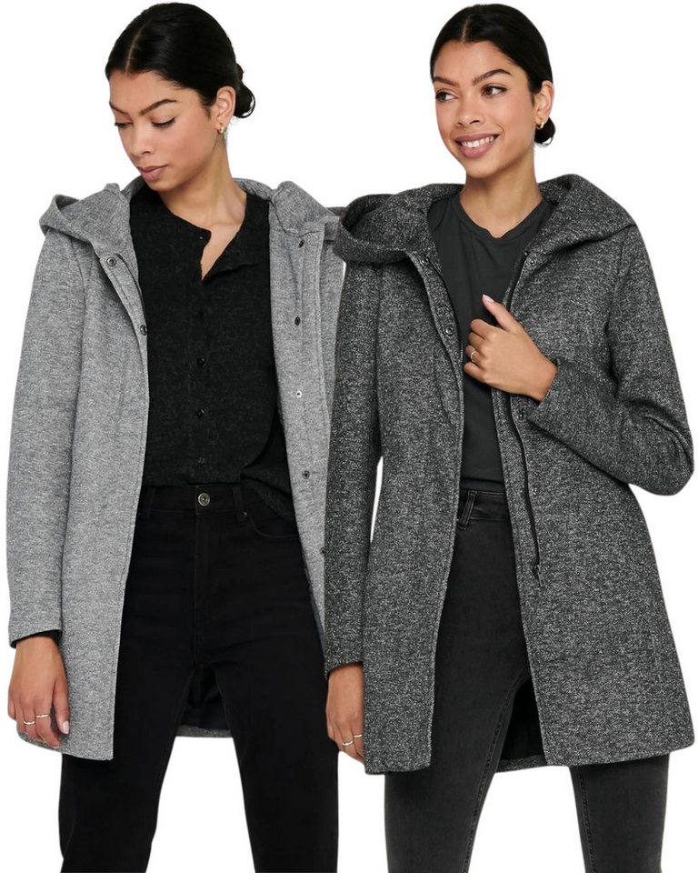 ONLY Kurzmantel mit Kapuze im Doppelpack von ONLY