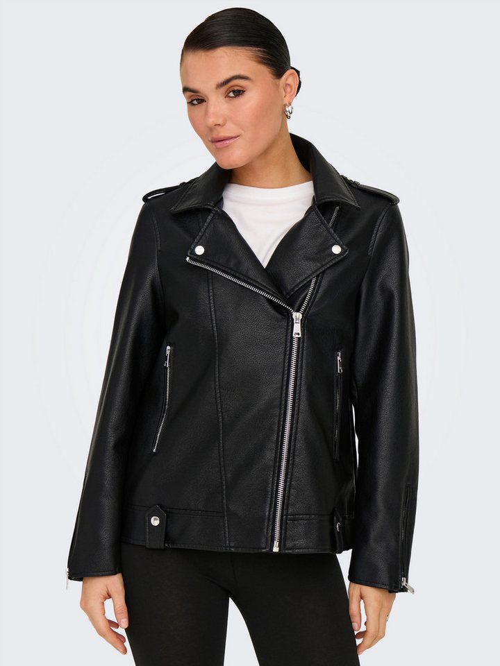 ONLY Lederimitatjacke ONLMILLE FAUX LEATHER JACKET OTW von ONLY