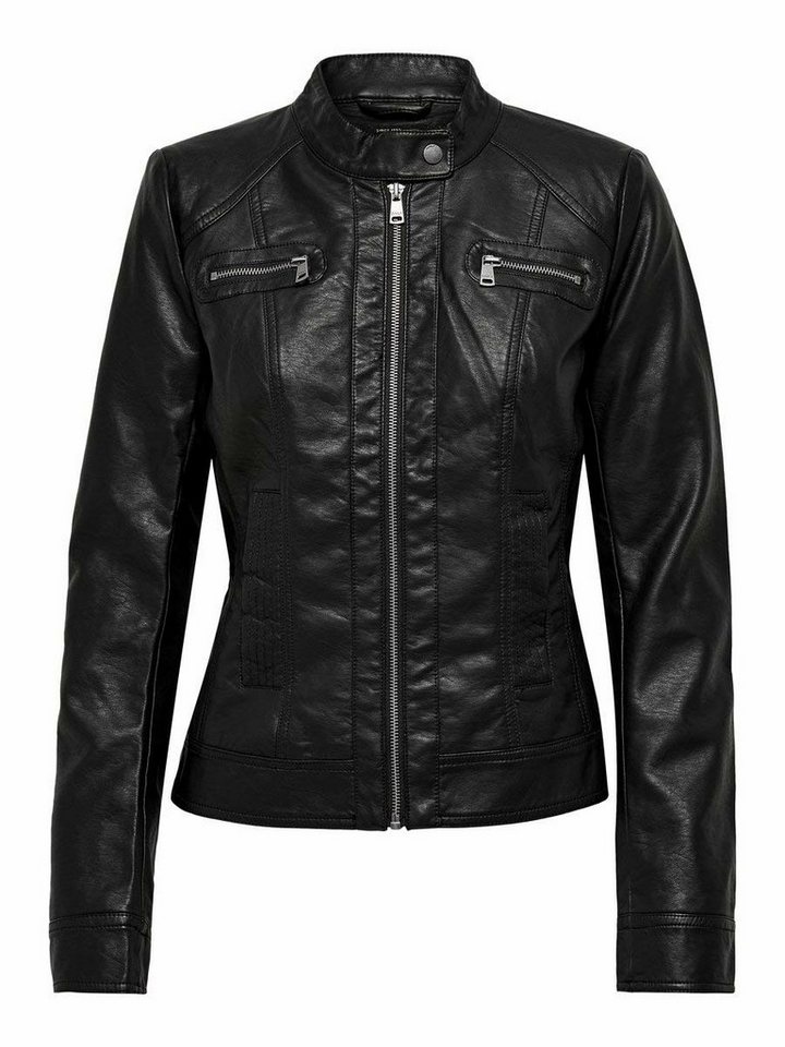 ONLY Lederjacke Lederjacke für Damen (1-St) von ONLY