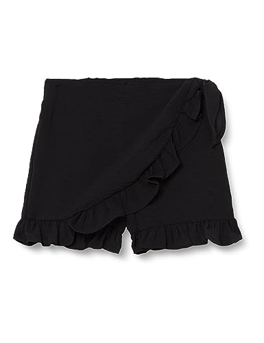 ONLY Mädchen KOGMETTE WRAP Skort WVN NOOS Hosenrock, Black, 13 Jahre von ONLY