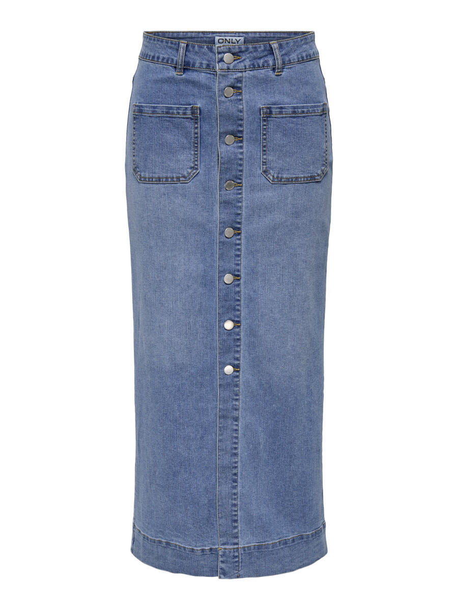 ONLY - Maxi Jeansrock blau - Gr. - S von ONLY