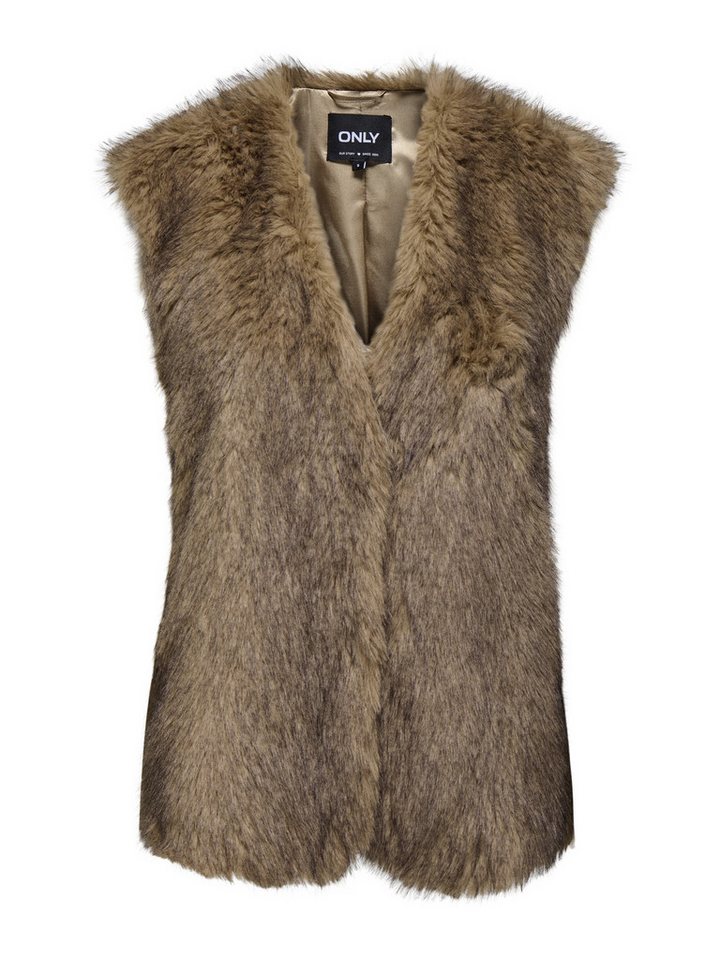 ONLY Maxikleid ONLDAWN LIFE FAUX FUR WAISTCOAT OTW von ONLY