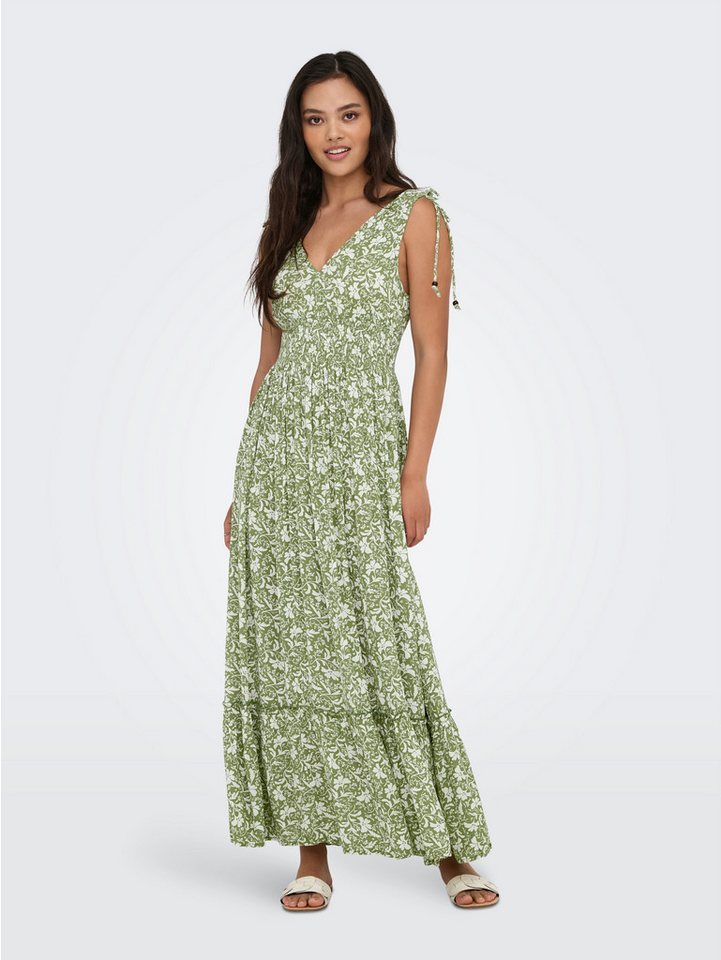 ONLY Maxikleid ONLFERNANDA LIFE S/L LONG DRESS WVN Sommerkleid von ONLY