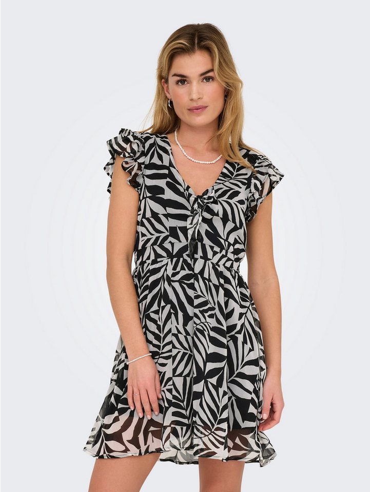 ONLY Midikleid ONLASTA LIFE S/S PEEKABOO DRESS WVN Sommerkleid von ONLY