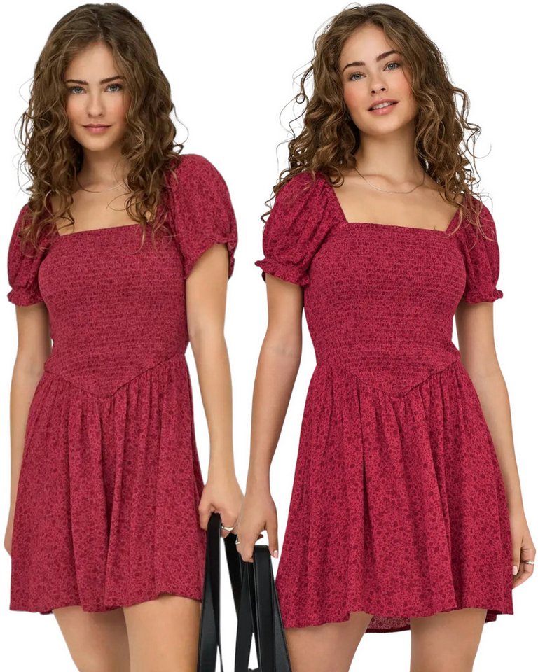 ONLY Minikleid (Set, 2er-Pack) florales Muster von ONLY