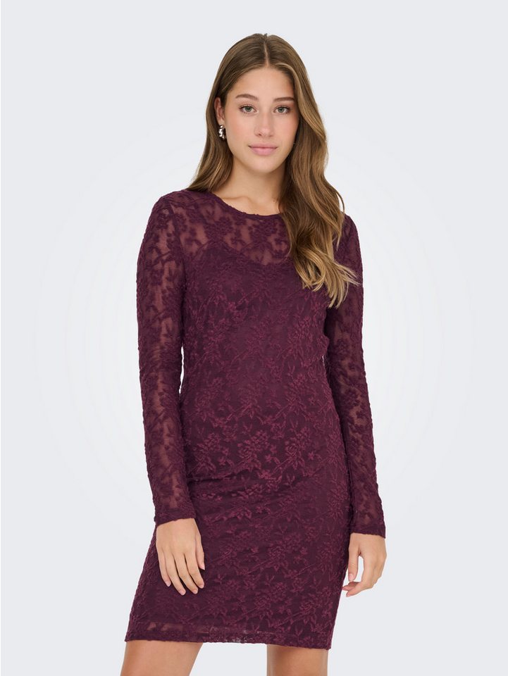 ONLY Minikleid ONLBLAISE L/S O-NECK DRESS JRS Sommerkleid von ONLY