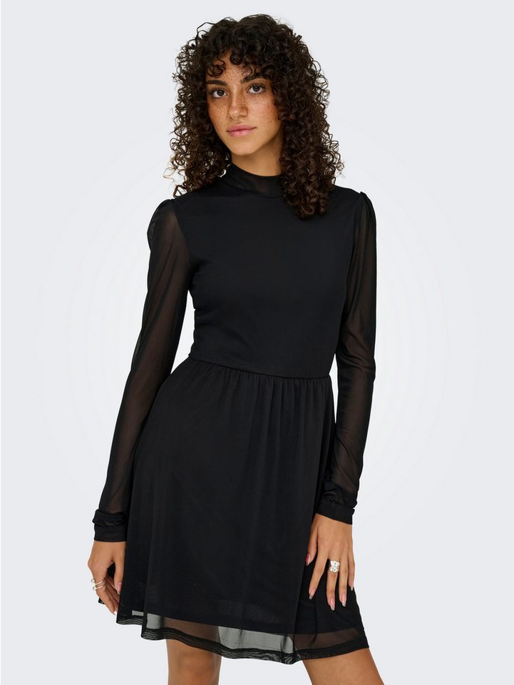 ONLY Minikleid ONLERICA LIFE L/S HIGH NECK DRESS JRS Sommerkleid von ONLY