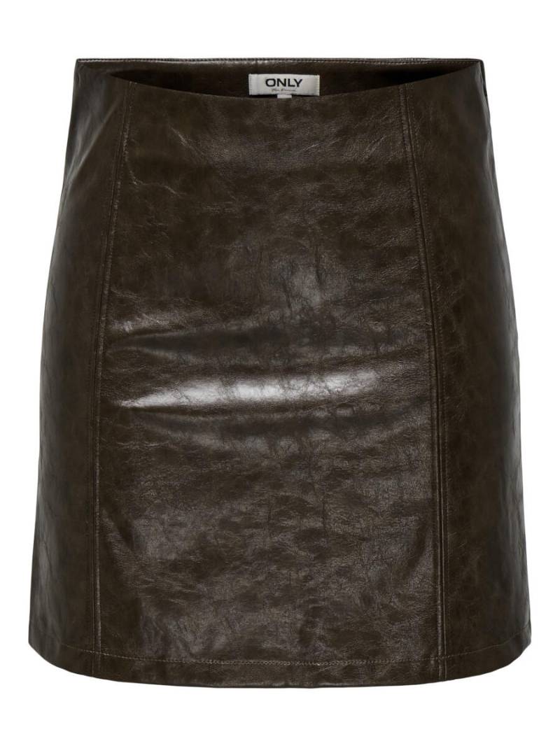 ONLY - Minirock - Onleverle braun - Gr. - XS von ONLY