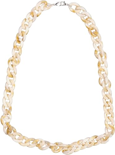 ONLY Modeschmuck Kette Damen beige marmoriert von ONLY