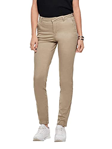 ONLY NOS Damen Hose onlMONACO REG Chino PNT Noos, Beige (Nomad), W/L34(Herstellergröße: 34) von ONLY