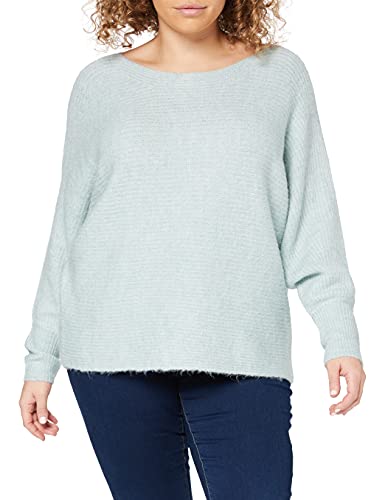 ONLY Damen Lockerer Strickpullover | Knitted Basic Stretch Sweater | Langarm Rundhals Shirt ONLDANIELLA, Farben:Türkis, Größe:XS von ONLY