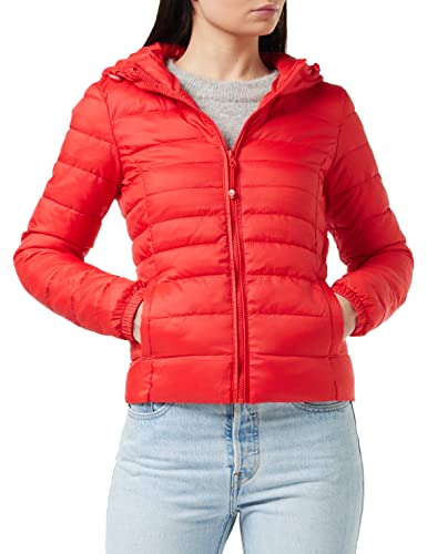 ONLY Damen Onltahoe Hood Jacket Otw Noos Jacke, High Risk Red, S EU von ONLY