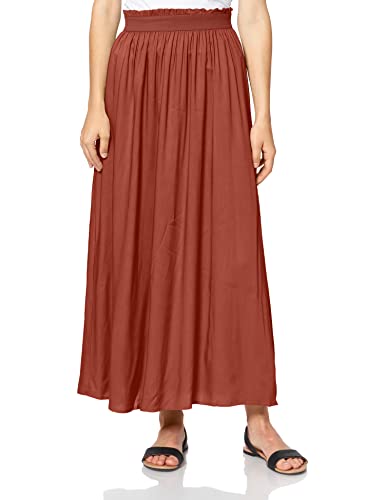 ONLY NOS Damen Onlvenedig Paperbag Long Skirt Wvn Noos Rock, Rot (Henna), M von ONLY