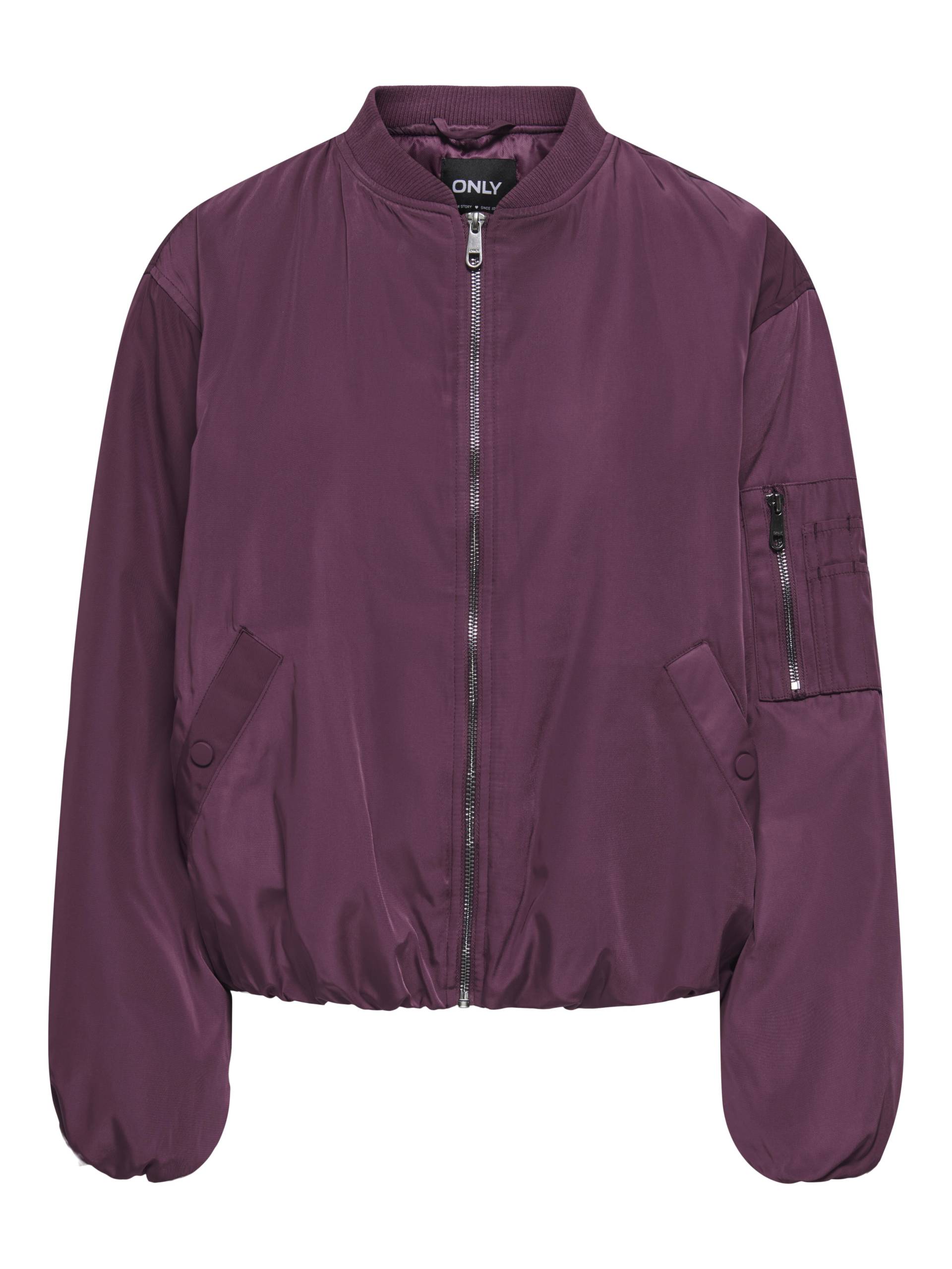 ONLY - ONLADEL LIFE OVERSIZED BOMBER CC OTW mauve wine - Gr. - L von ONLY