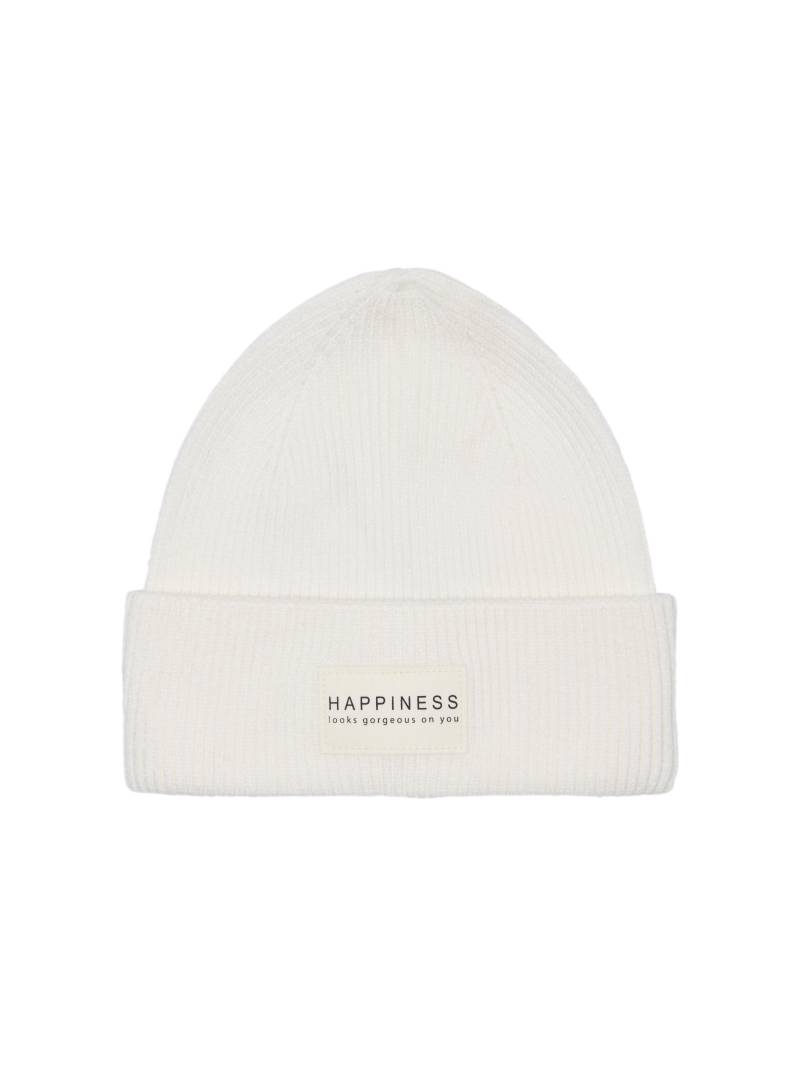 ONLY - ONLALPHA LIFE PATCH RIB BEANIE CC cloud dancer - Gr. - ONE SIZE von ONLY