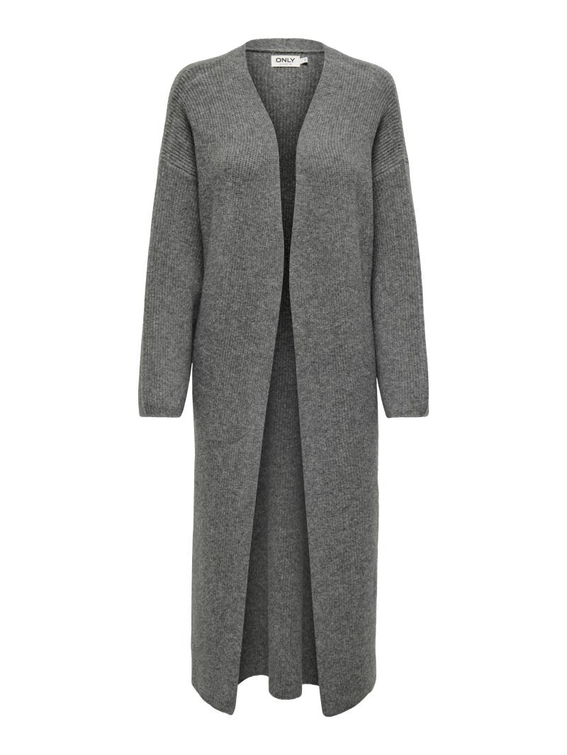 ONLY - ONLALPHA LS MAXI CARDIGAN KNT medium grey melange - Gr. - M von ONLY