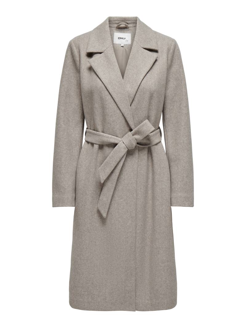 ONLY - ONLALVILDA LIFE WRAP COAT OTW NOOS simply taupe - Gr. - M von ONLY