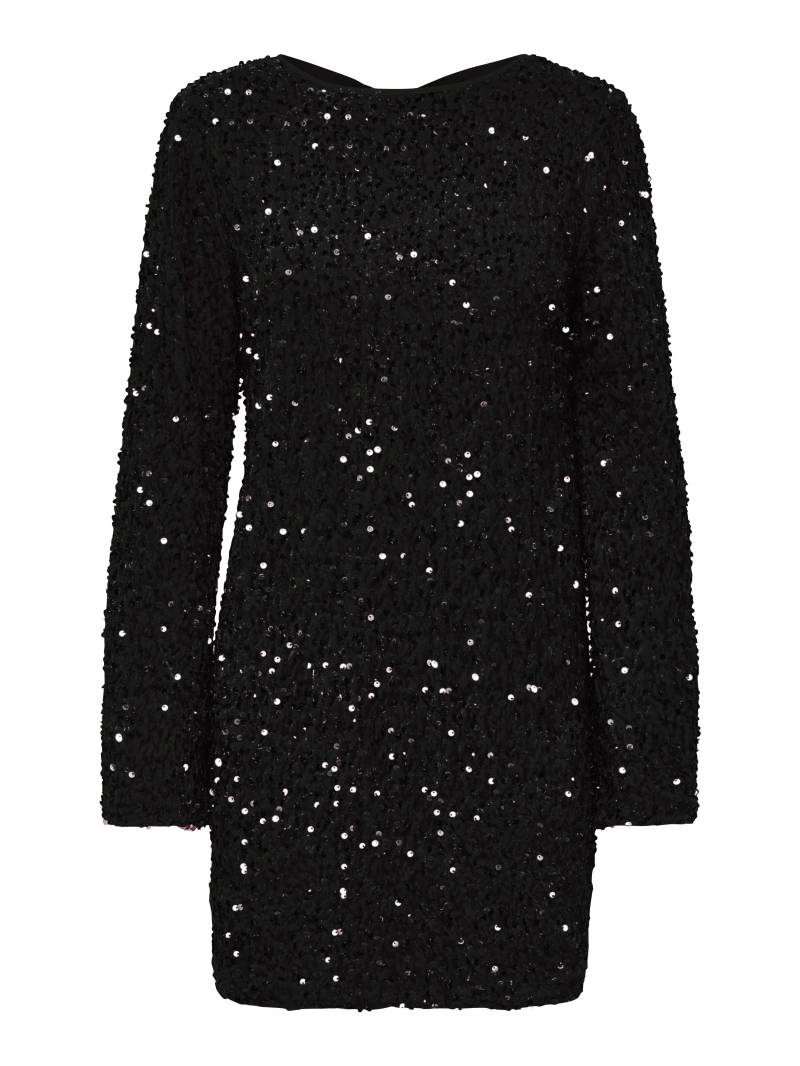 ONLY - ONLANIKA SEQUINS LS BOW DRESS WVN CS black - Gr. - L von ONLY