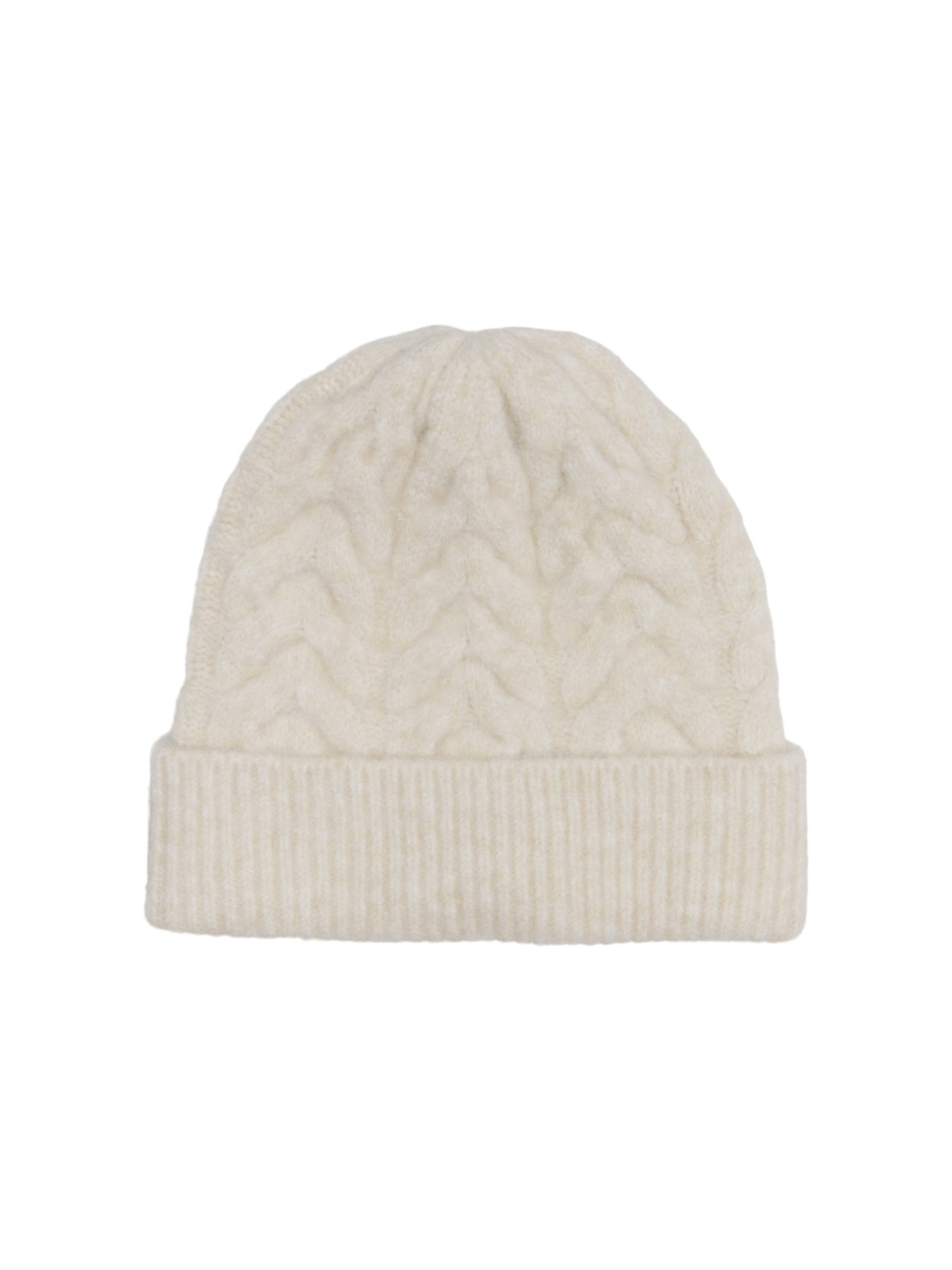ONLY - ONLANNA LIFE CABLE KNIT BEANIE CC cloud dancer - Gr. - ONE SIZE von ONLY