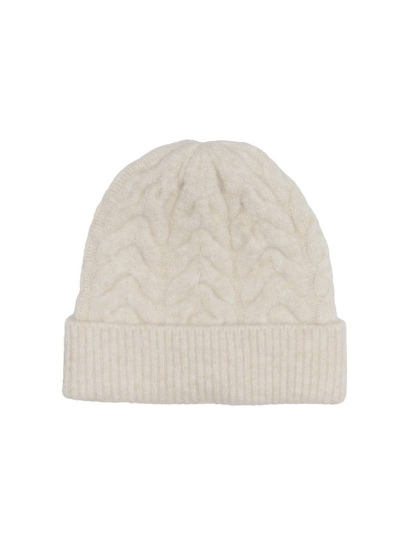 ONLY - ONLANNA LIFE CABLE KNIT BEANIE CC cloud dancer - Gr. - ONE SIZE von ONLY
