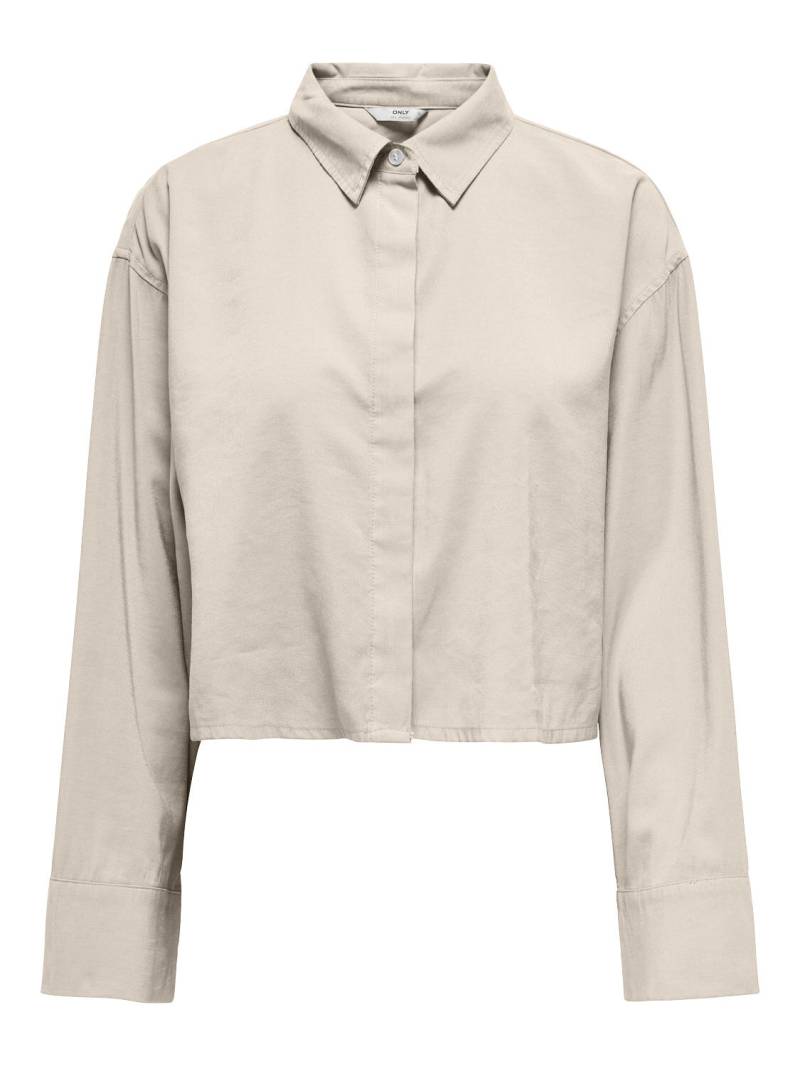 ONLY - ONLARIS LIFE LS OPE BACK SH SHIRT CC WVN pumice stone - Gr. - XL von ONLY