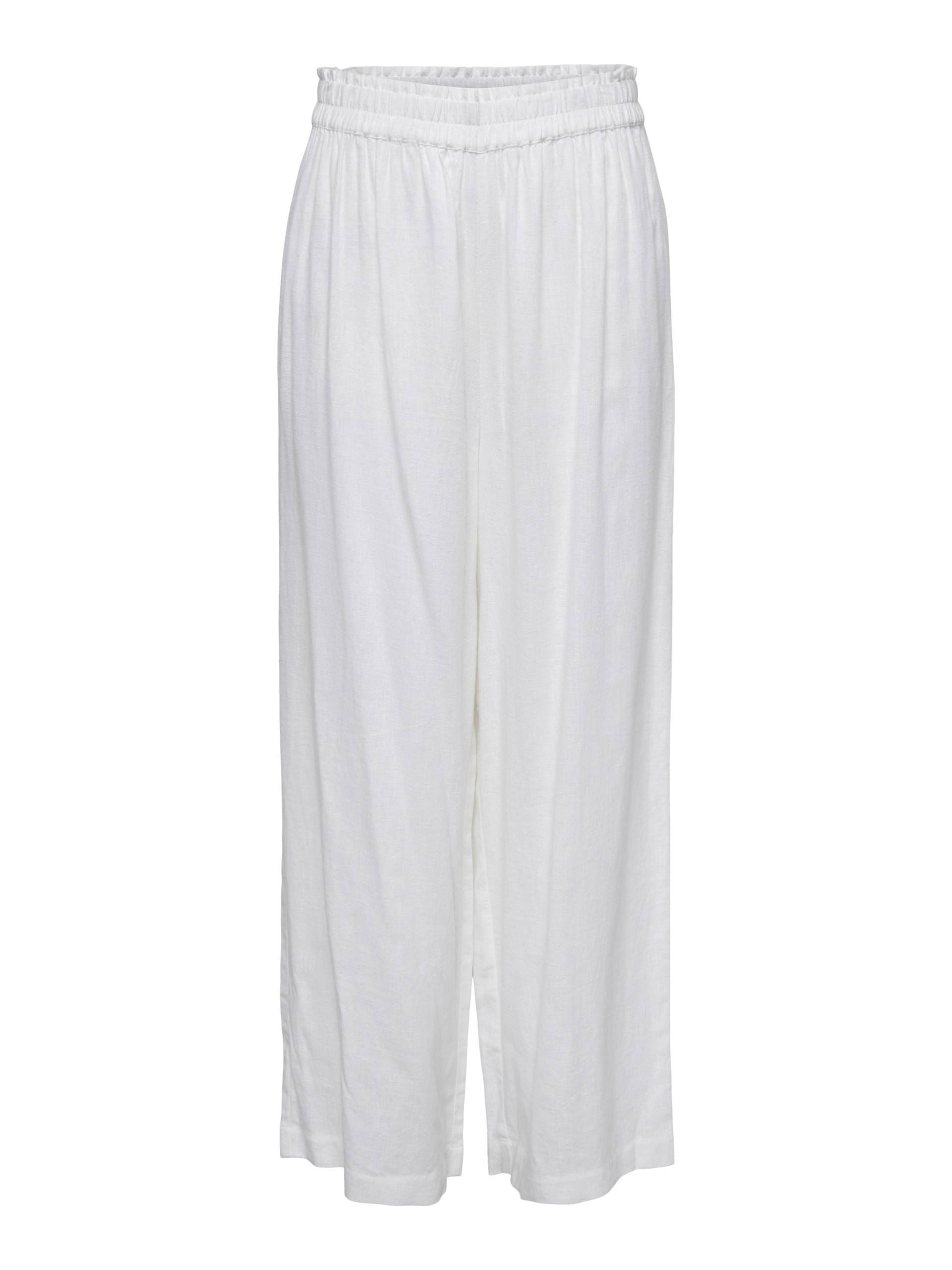 ONLY - ONLBRUXELLES HW LINEN BLEN PANT PNT NOOS bright white von ONLY