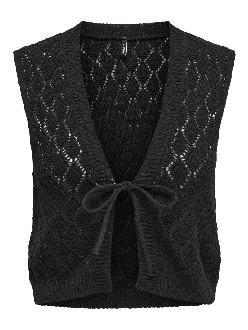 ONLY - ONLCHILI S/L STRING VEST KNT NOOS black - Gr. - XL von ONLY