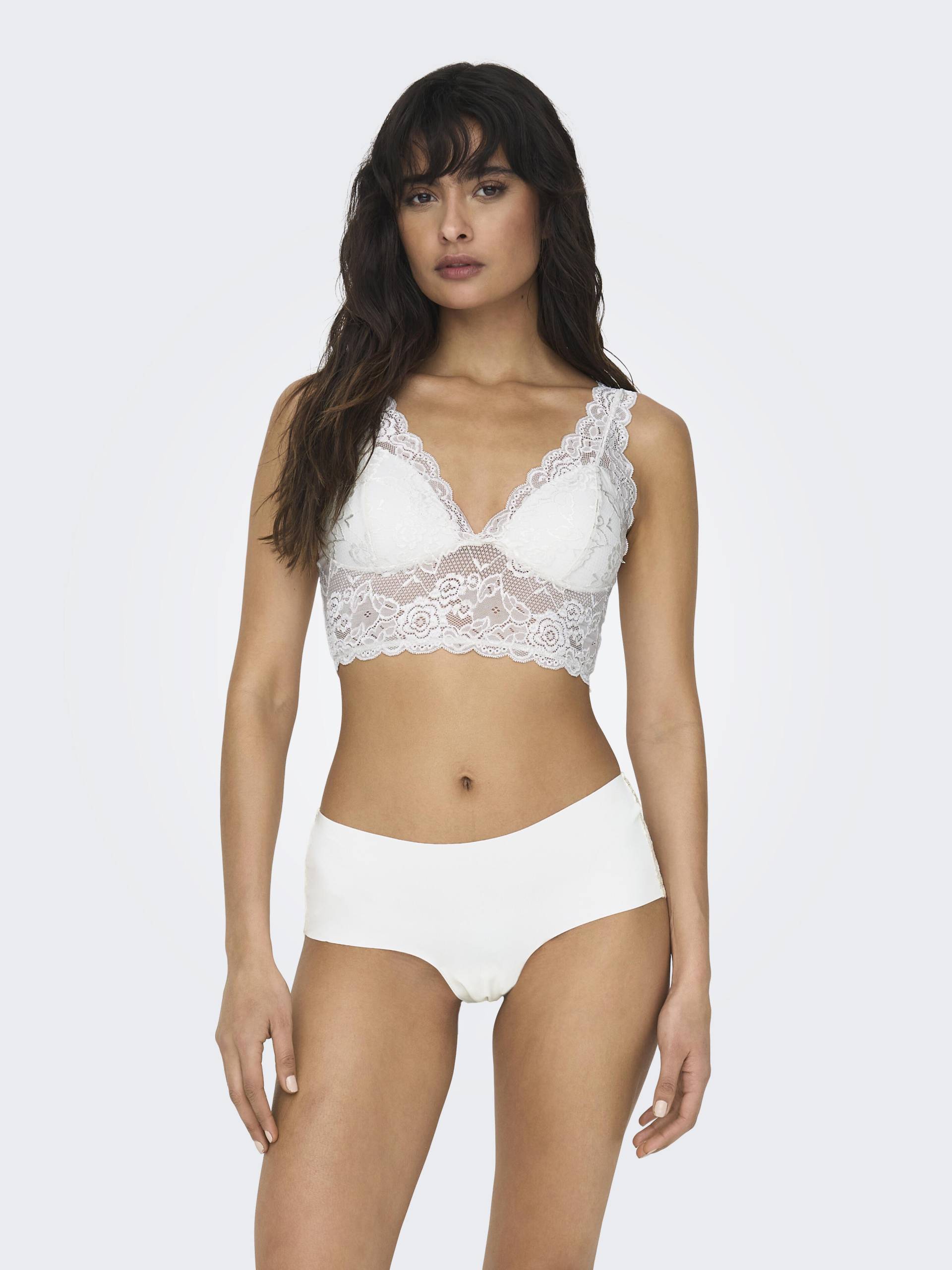 ONLY - ONLCHLOE LACE BRA NOOS ACC cloud dancer - Gr. - L von ONLY