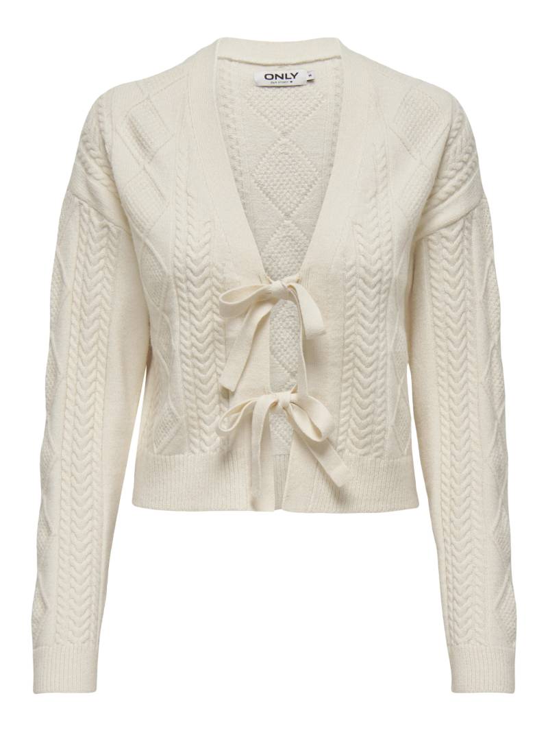 ONLY - ONLFIA LS STRING CARDIGAN KNT NOOS whitecap gray - Gr. - XS von ONLY