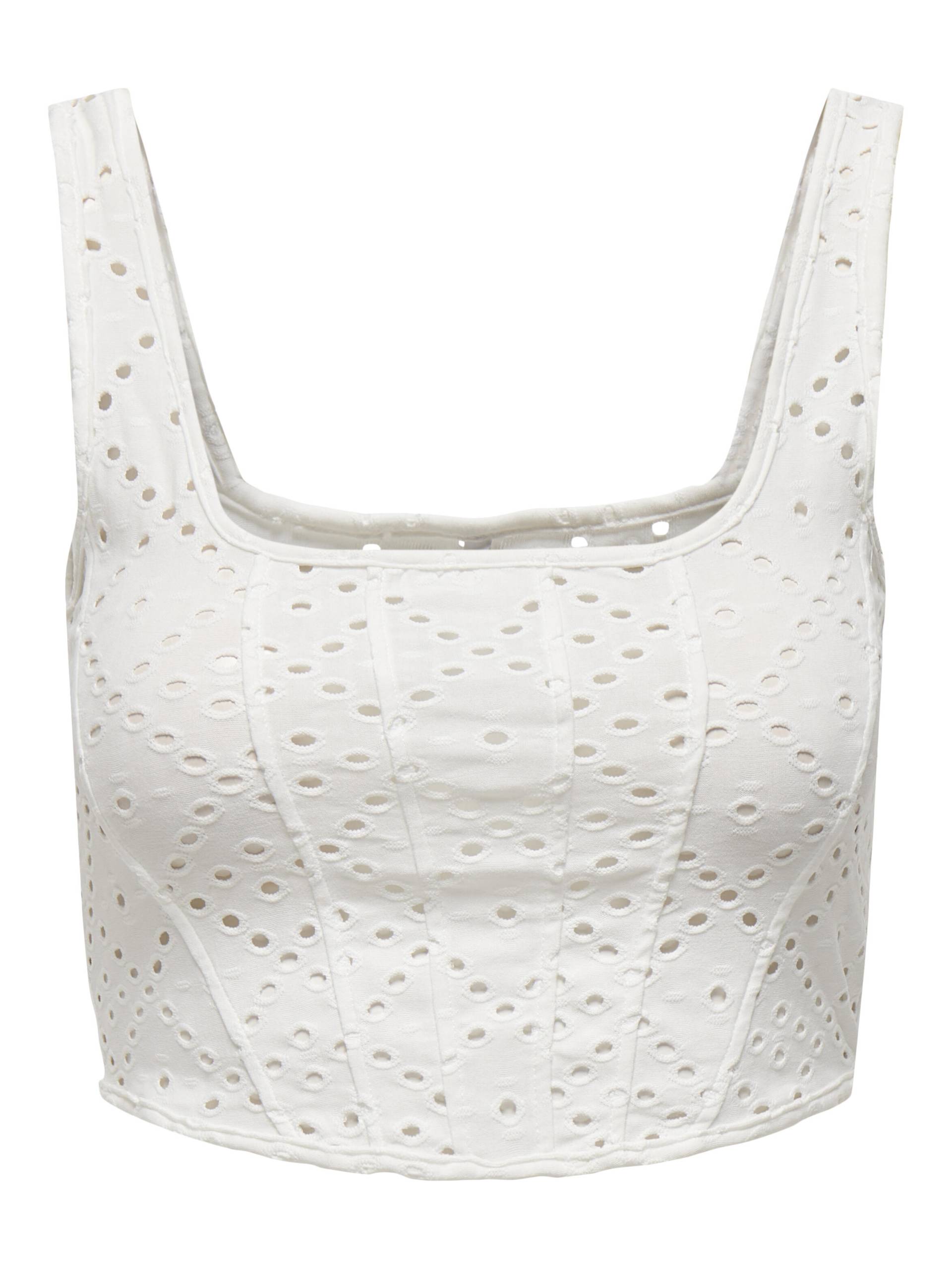 ONLY - ONLFILIPPA S/L SHORT TOP JRS cloud dancer - Gr. - L von ONLY