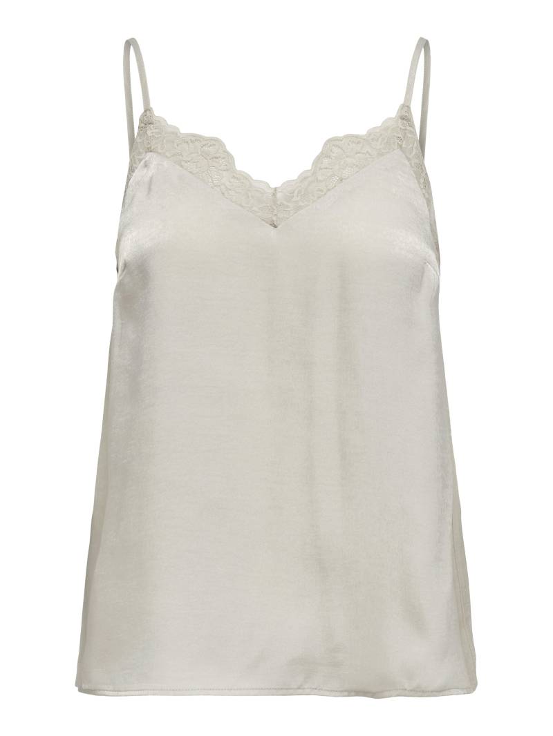 ONLY - ONLFRI SL LACE SINGLET WVN pumice stone - Gr. - L von ONLY