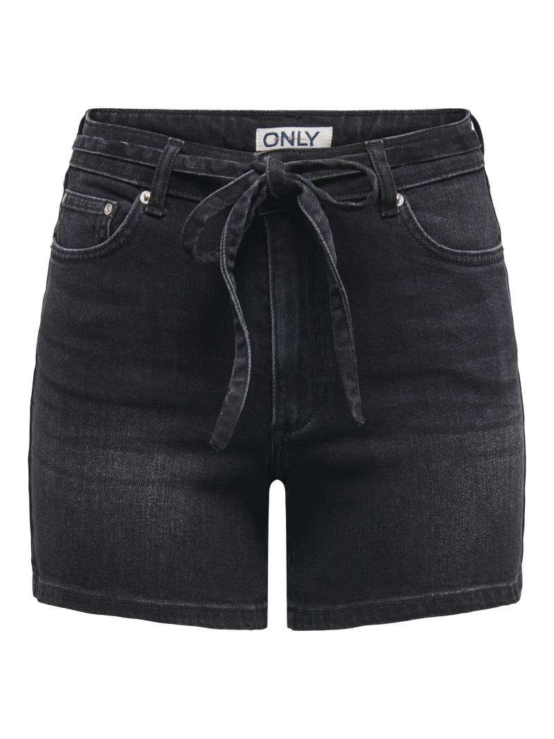 ONLY - ONLGIANNA MW BELTED SHORTS AZG DNM NOOS washed black - Gr. - XL von ONLY