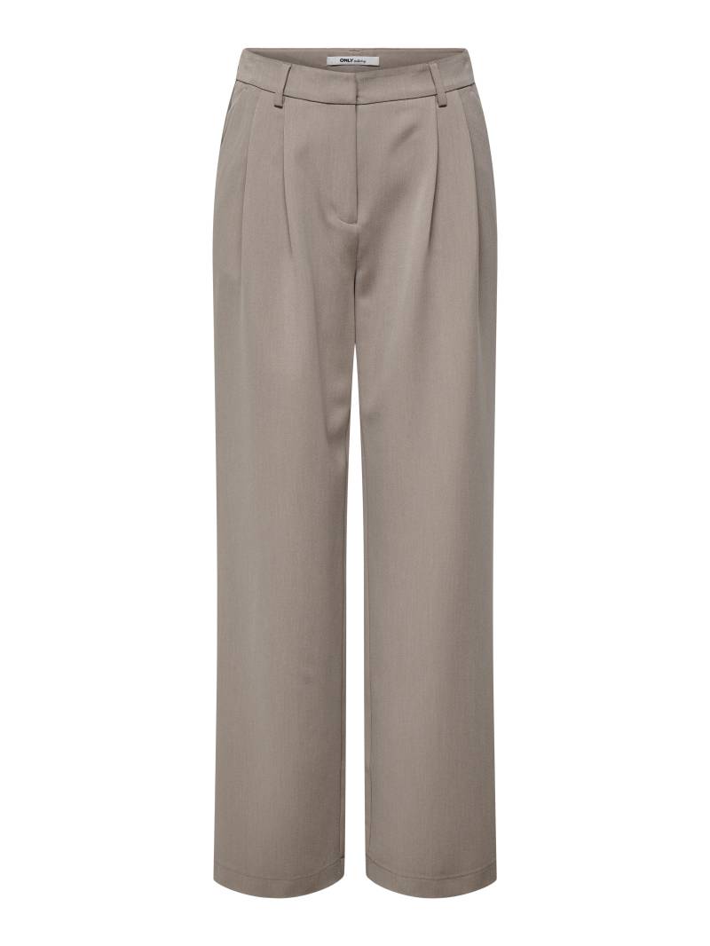ONLY - ONLHATTIE HW LIFE PLEAT STR PAN TLR NOOS taupe gray - Gr. - 38/32 von ONLY