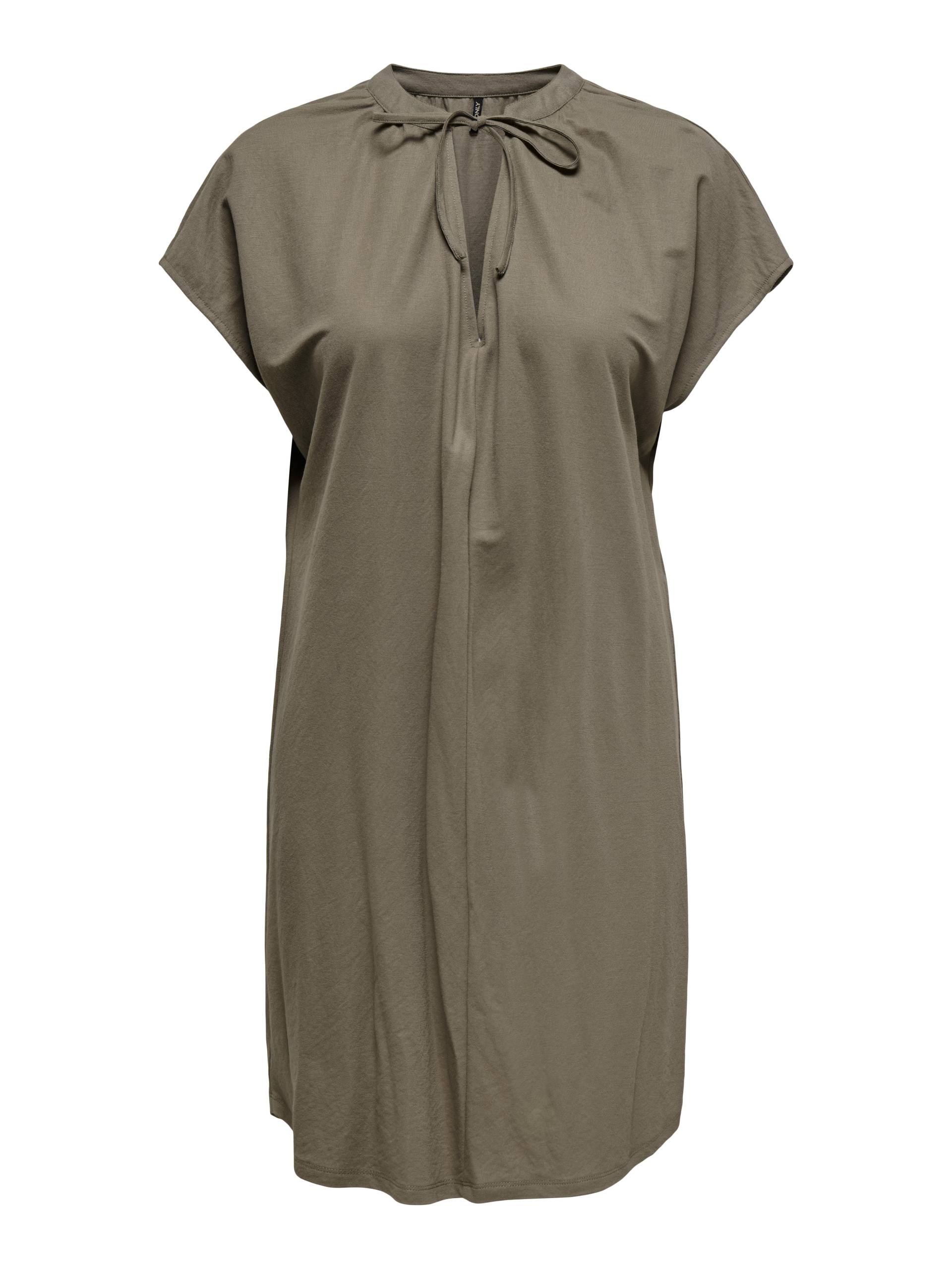 ONLY - ONLJANY S/S STRING DRESS JRS NOOS walnut - Gr. - M von ONLY