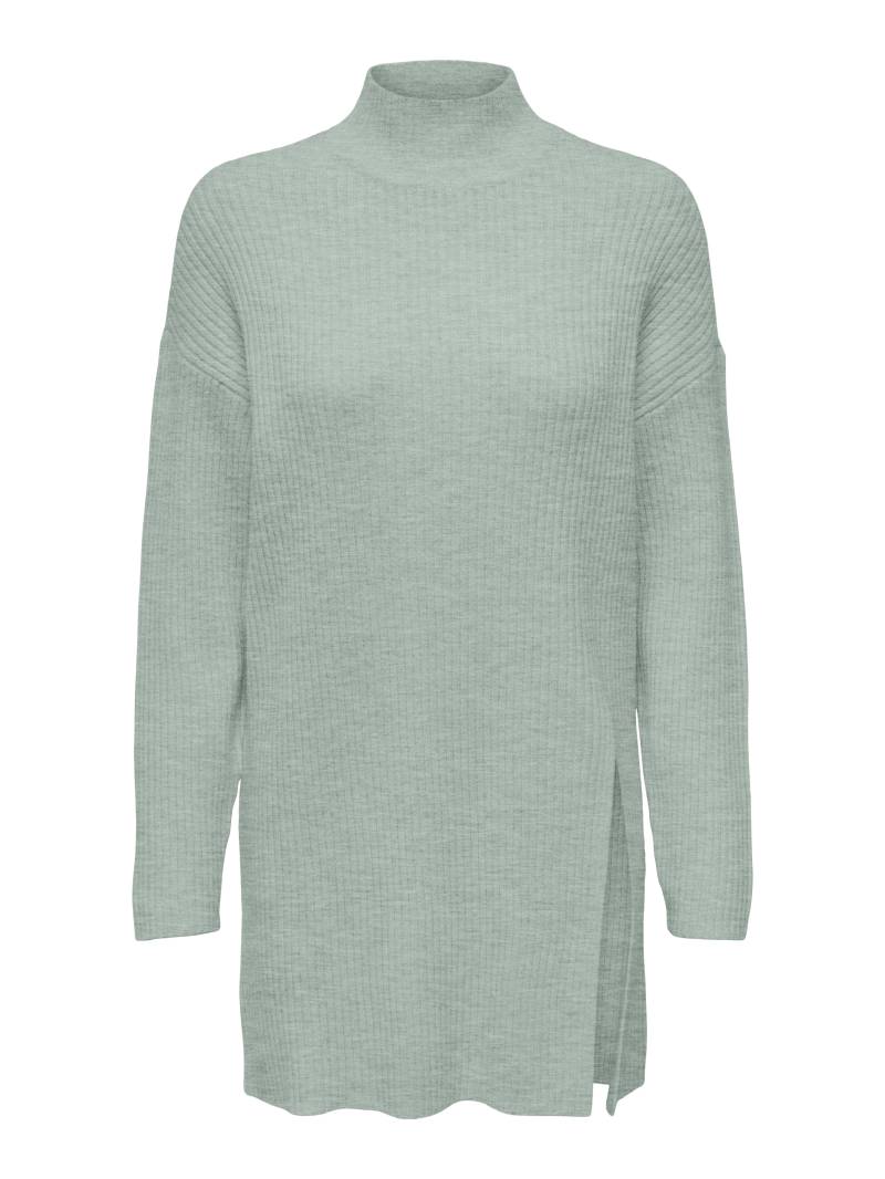 ONLY - ONLKATIA LS LONG SLIT HIGHNECK CC KNT aqua gray - Gr. - L von ONLY