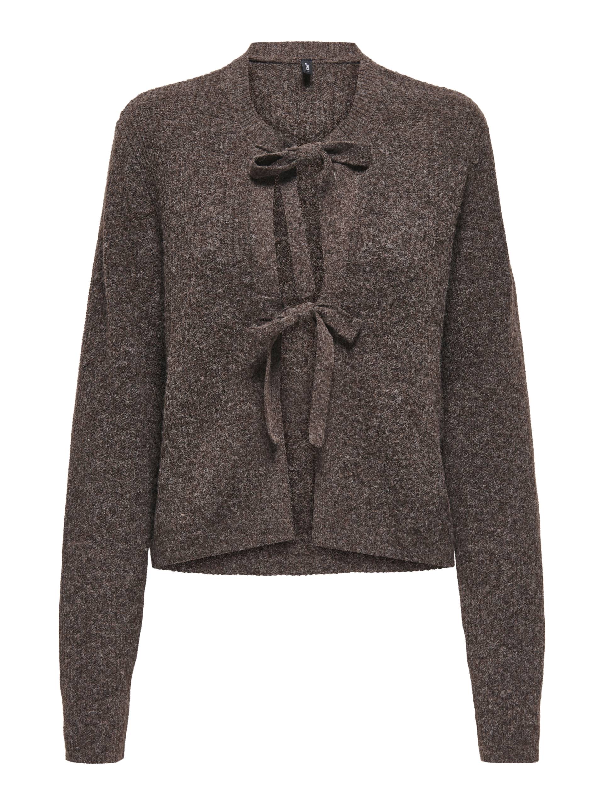 ONLY - ONLMALIS BOW LS CARDIGAN EX KNT pinecone - Gr. - L von ONLY