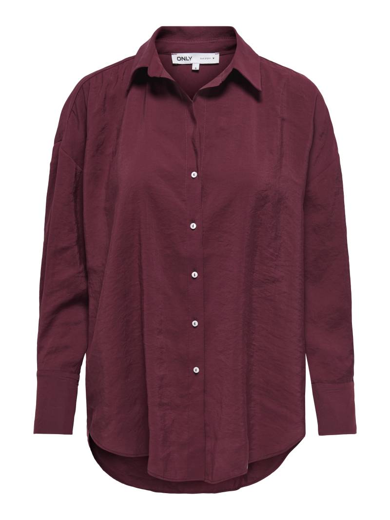 ONLY - ONLZAZIMA L/S LOOSE SHIRT WVN NOOS burgundy - Gr. - XS von ONLY