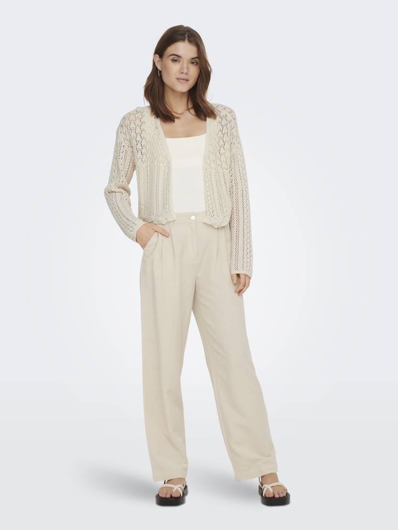 ONLY - ONLNOLA 7/8 LIFE OPEN CARDIGAN KNT NOOS cloud dancer - Gr. - L von ONLY