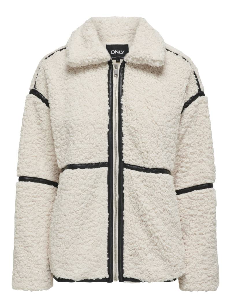 ONLY - ONLPARIS TEDDY JACKET LIFE OTW CS white sand - Gr. - L von ONLY